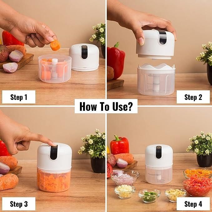 π« MINI ELECTRIC MEAT & GARLIC CHOPPER β PORTABLE FOOD PROCESSOR OFFER PRICE: βΉ775 π YOU SAVE: βΉ1,224 (61% OFF)