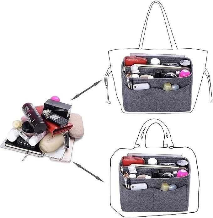π« FELT FABRIC PURSE ORGANISER β ECO-FRIENDLY HANDBAG INSERT π YOU SAVE: βΉ700 (47% OFF)